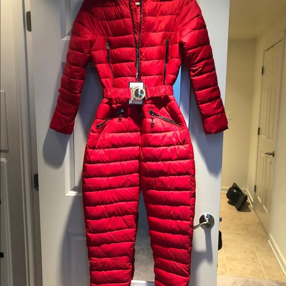 Red Ski Jumpsuit